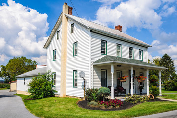 House in Amish Pennsylvania, USA