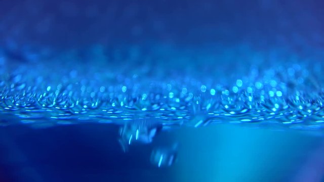 Luftblasen, Seifenblasen, Oberfl&auml;chenspannung, Reflexion, Interferenz, Ver&auml;nderung, Hintergrund, Macro, Videoeffect, 4K