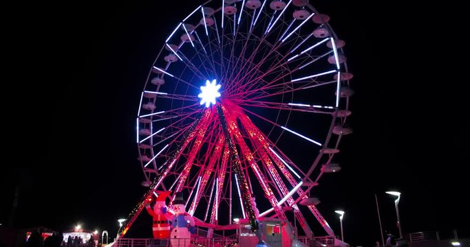 Timelapse Ferris Wheel French Riviera 4K