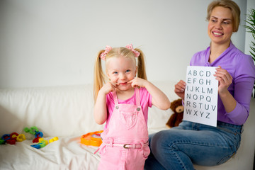 Teacher in kindergarten