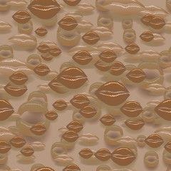 brown lips on a brownish background
