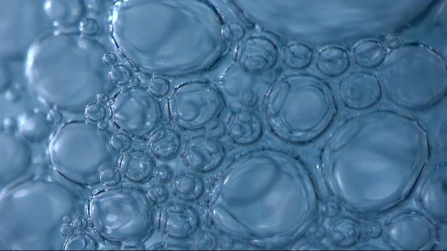 Luftblasen, Seifenblasen, Oberfl&auml;chenspannung, Reflexion, Interferenz, Ver&auml;nderung, Hintergrund, Macro, Videoeffect, 4K