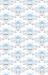 Abstract seamless pattern of geometric shapes. Diagonal movement.