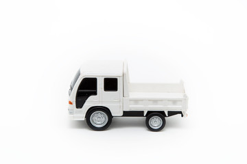 Pickup car on a white background.