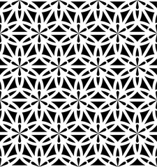 Black and white vector floral background