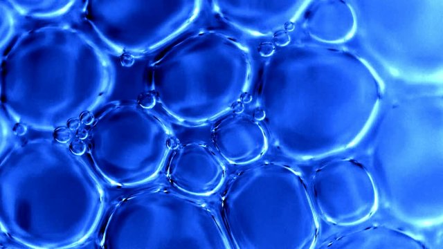 Luftblasen, Seifenblasen, Oberfl&auml;chenspannung, Reflexion, Interferenz, Ver&auml;nderung, Hintergrund, Macro, Videoeffect, 4K