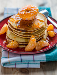 pancake with mandarin