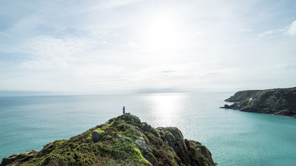 Porthcurno beach near Minack Theatre
