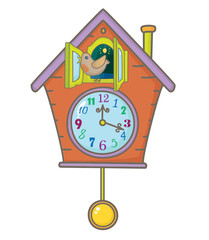 Cuckoo clock with bird