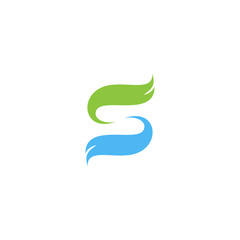 Obraz premium Letter S logo Vector