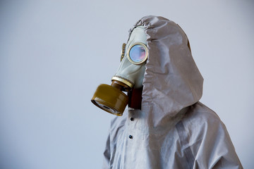 People in gas masks