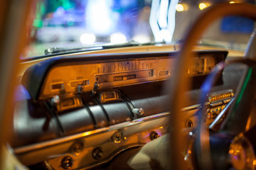 retro car interior