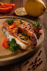 salmon steak 