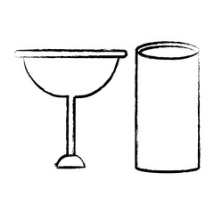 wine glass and glass icon