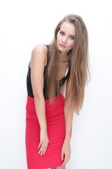 Fototapeta premium girl model posing for the camera