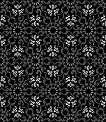 Kaleidoscope  pattern vector.  Psychedelic design element for wallpaper, scrapbooking, fabric. Monochrome background.