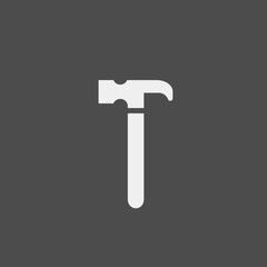 Hammer flat vector icon