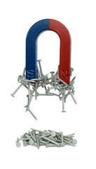 Magnet and nails