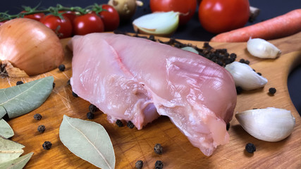All fresh vegetables in a large set of laid on the table, summer vegetables collected from the beds and washed on the table