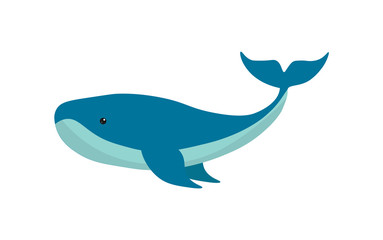 A large cute blue whale.