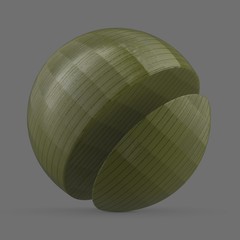 Thin green plastic filament