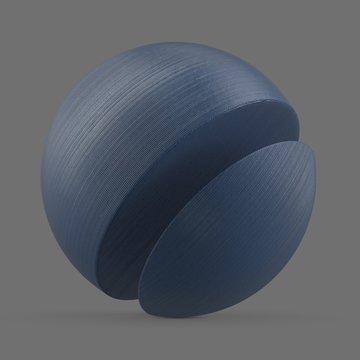 Thin blue plastic filament