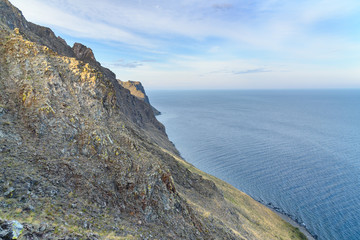 Begul Bay on Lake Baikal. Russia