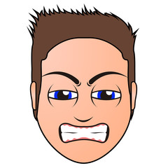 Angry man avatar