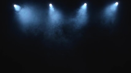 Abstract white spot light with smoke - Powered by Adobe