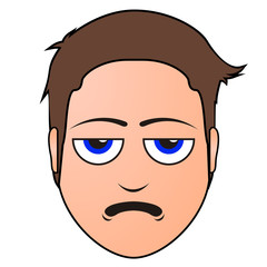 Bored man avatar