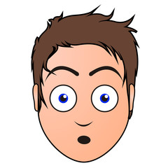 Obraz premium Surprised man avatar