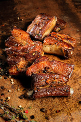 Fried pork ribs