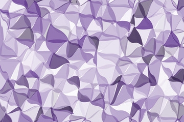 Ultra violet polygonal abstract background. Low poly crystal pattern. Design with triangle shapes. 