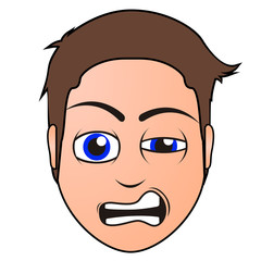 Angry man avatar