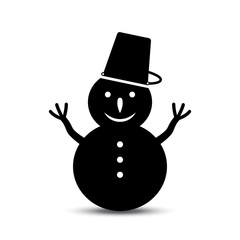 Snowman vector icon