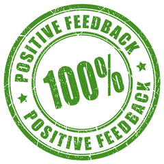 Positive feedback trusted seller stamp