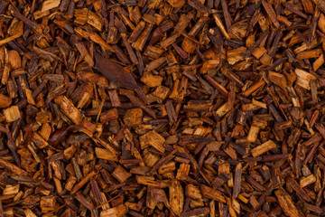 Heap of dry rooibos tea