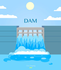 Vector dam. City Charging series