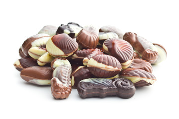 Sweet chocolate seashells.