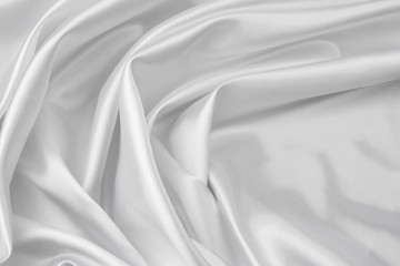 Obraz premium White silk fabric