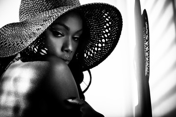 fashionable woman portrait