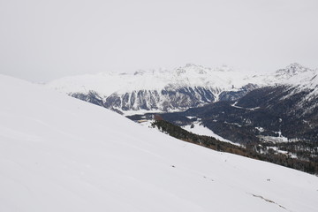 Fototapeta na wymiar Nieve en Suiza