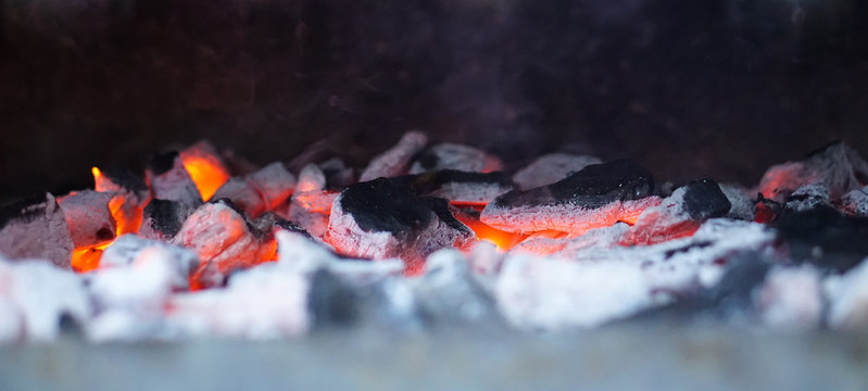 Burning Coals, Glowing Charcoal