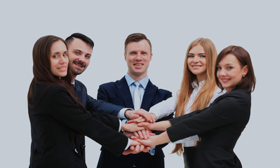 business team isolated over white background.