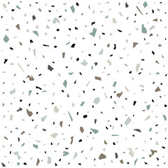 Granite stone terrazzo floor texture. Abstract background, seamless pattern. Vector illustration. 
