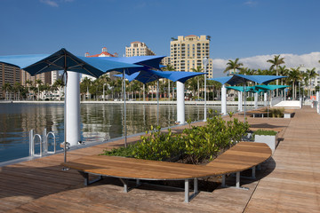 Fototapeta premium West Palm Beach City dock