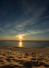 sunset at dune du pilat
