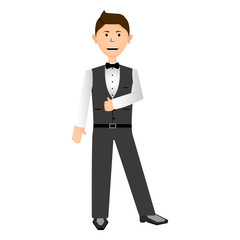 Isolated businessman illustration