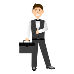 Isolated businessman illustration