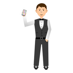 Isolated businessman illustration